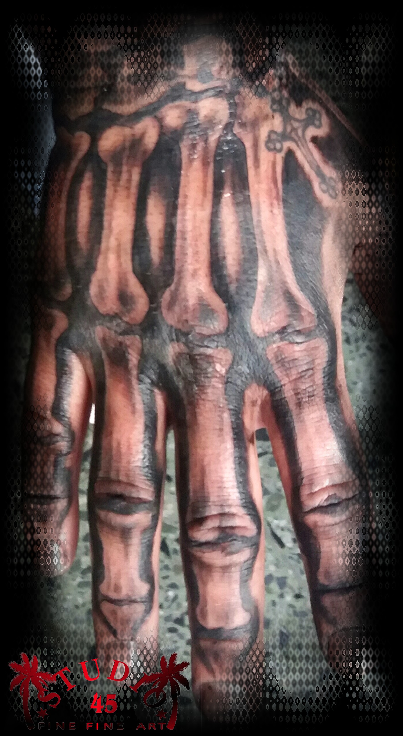 Hand Knochenhand Skelett Tattoo Recklinghausen STUDIO 45